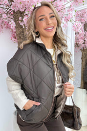 Reversible bodywarmer - Bruin