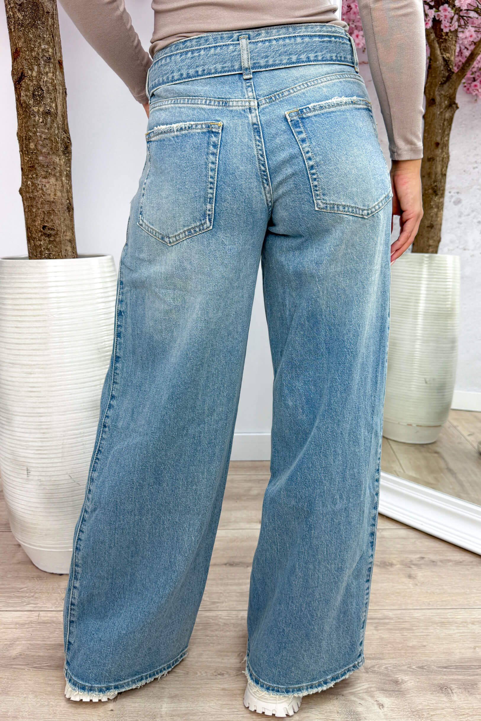 Something different wide leg jeans - Sky blue