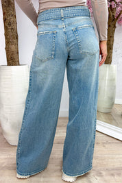 Something different wide leg jeans - Sky blue