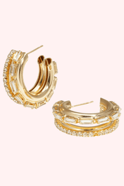 Diamonds everywhere oorbel - Goud