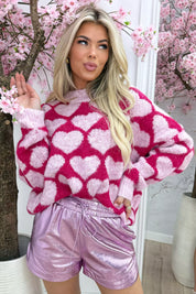 In Love with Cozy Sweater - Old Pink