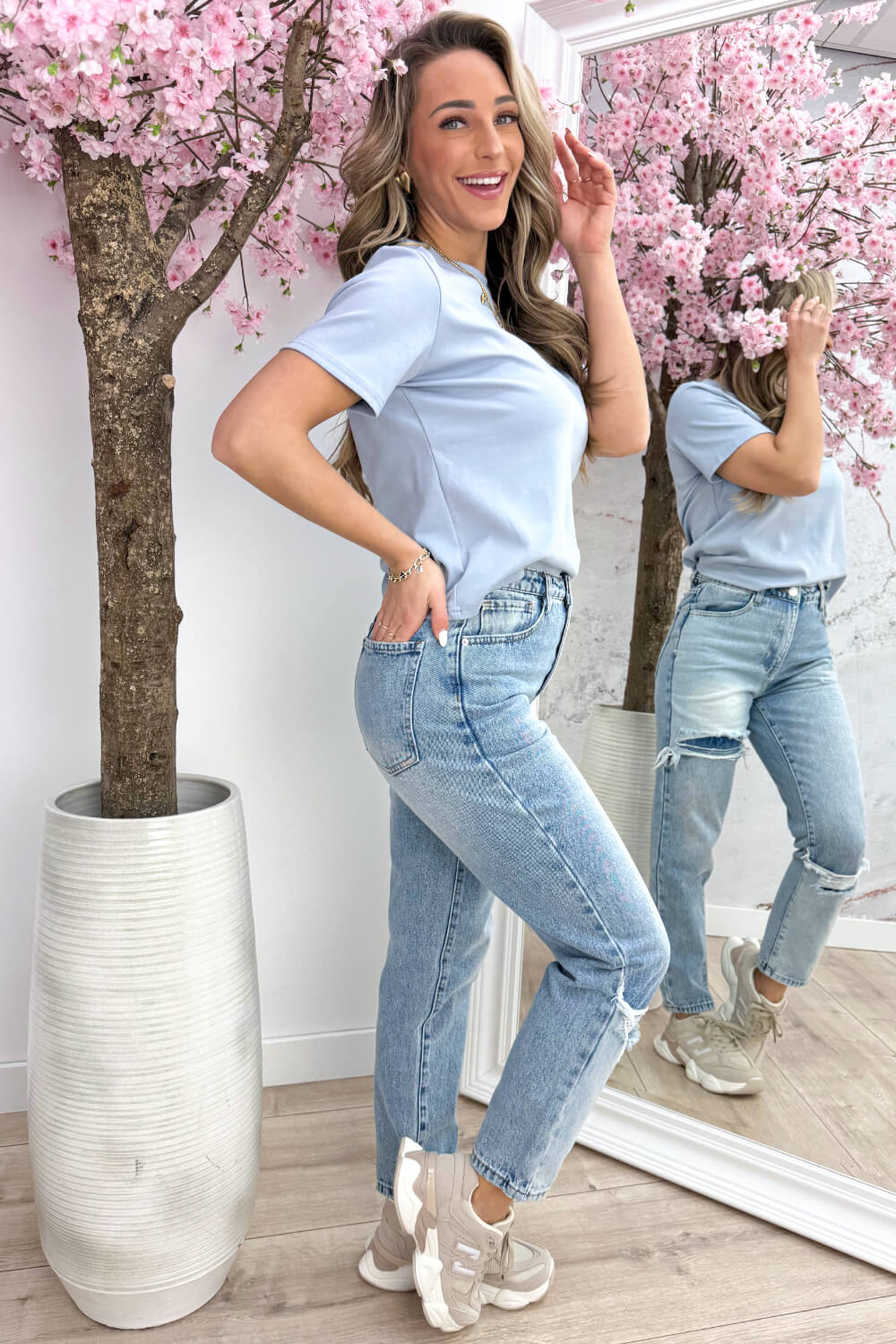 Basic T-shirt - Sky blue