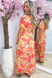 Bahama lurex maxi dress - Fuchsia