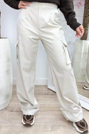 Cargo pantalon pants - Lt. beige