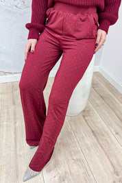 Diamond travel pants - Bordeaux