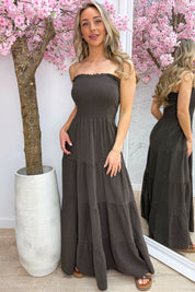Valencia cotton dress - Bruin
