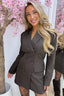 The sparkle says it all blazer dress - Bruin