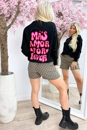Mas Amor Sweater - Black