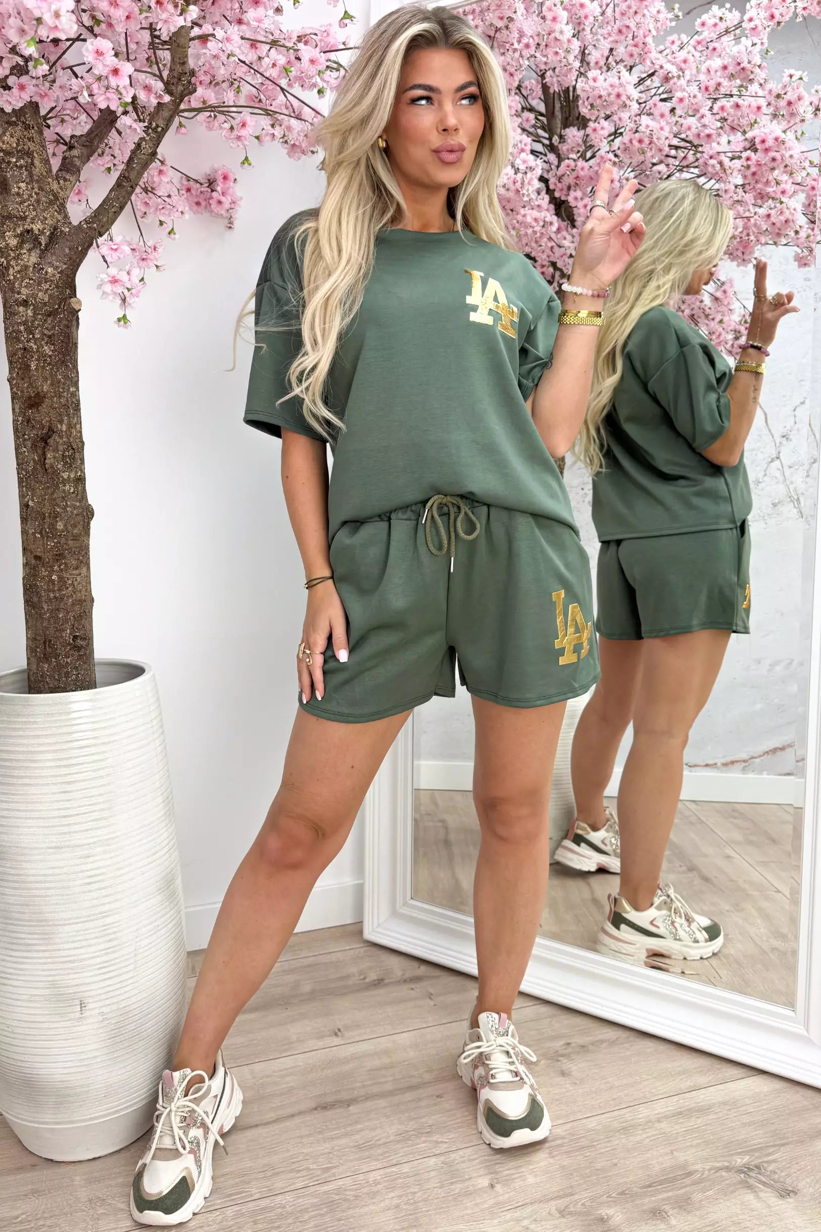 Gold LA comfy co-ord - Army