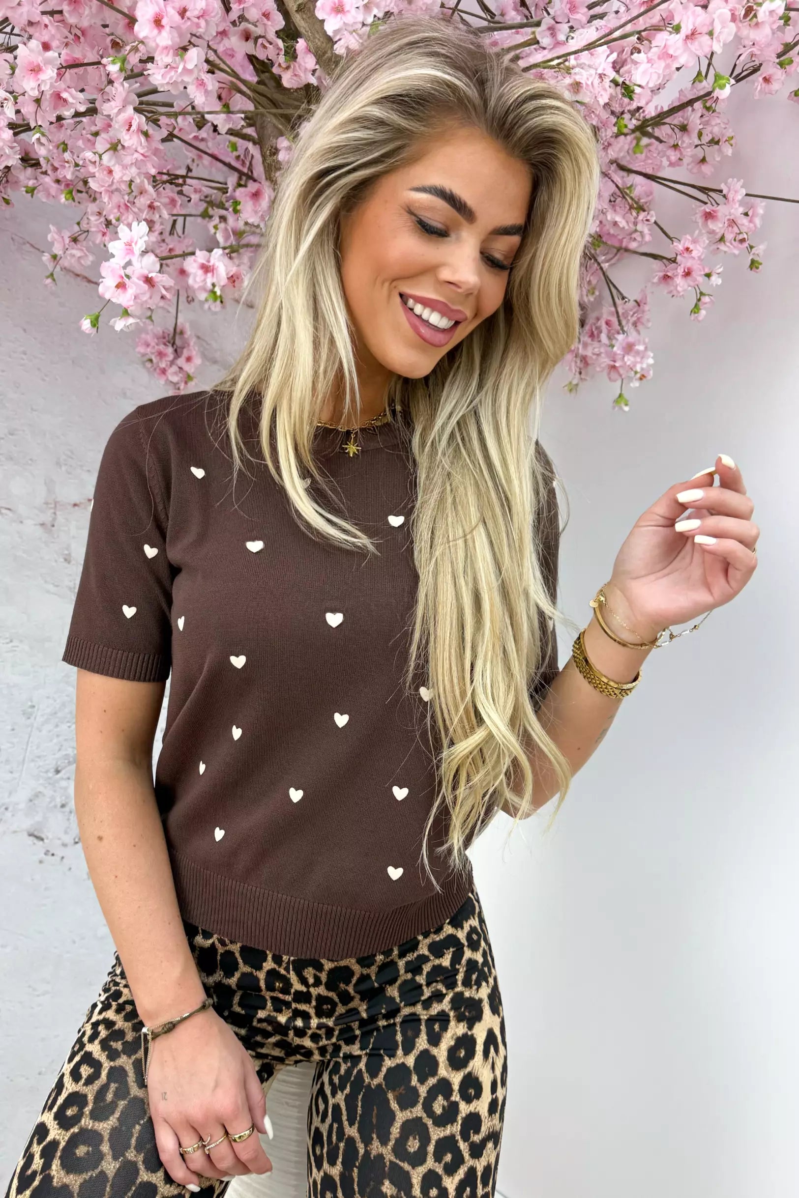 Endless love topje - Bruin