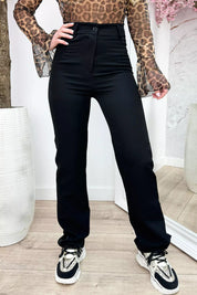 Straight leg pantalon 1.0 - Zwart