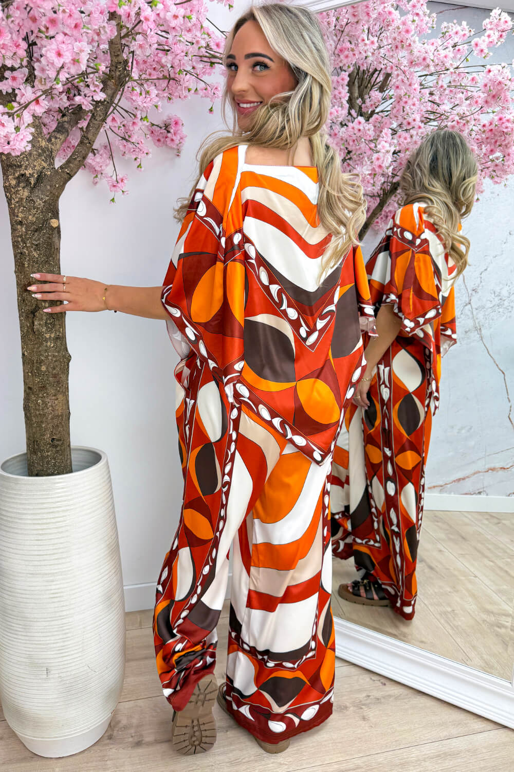 Malta silky co-ord - Roest