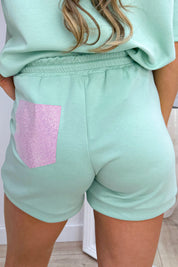 Sparkle chill short - Mint