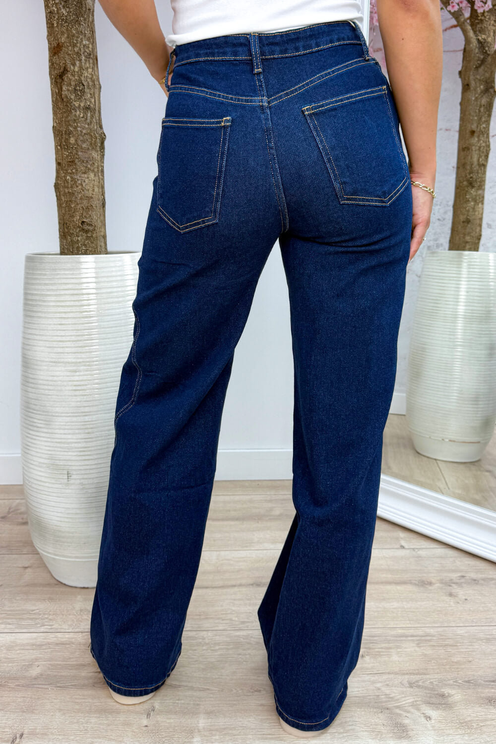 Essential wide leg jeans - Navy