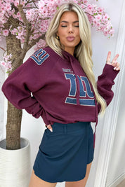 Ny Hoodie - Bordeaux