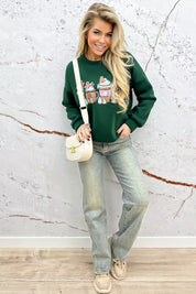 Christmas candy sweater - Groen