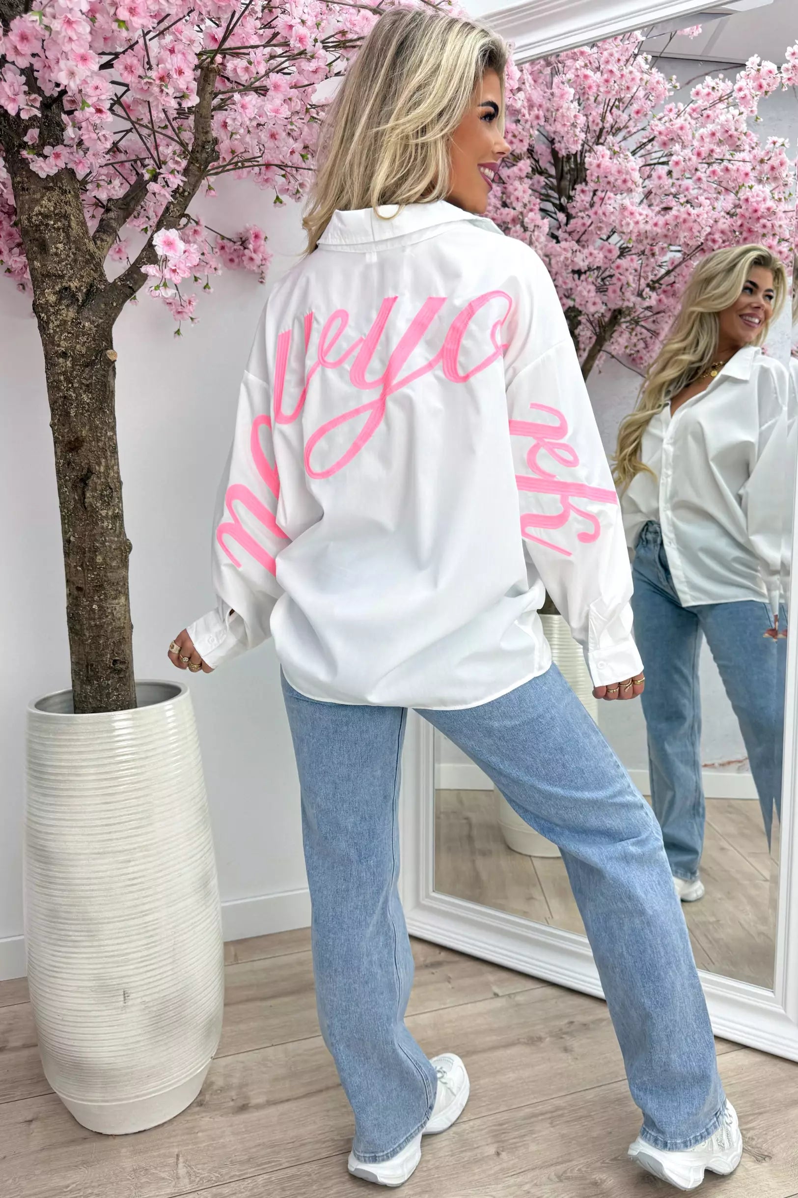 Oversized New York blouse - Lollypop roze