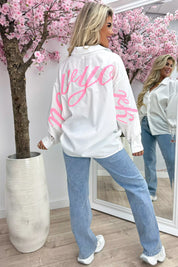 Oversized New York blouse - Lollypop roze