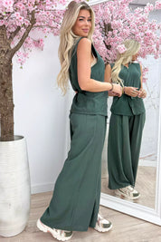 Tie it around co-ord - Army