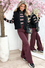 Teddy bodywarmer - Zwart