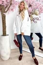 Oversized New York blouse - Bordeaux