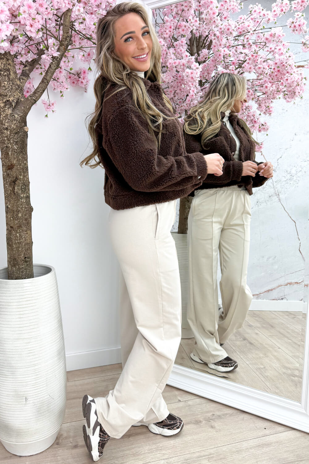 Teddy lover jacket - Bruin