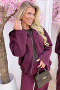 Fall for me vilt jacket - Bordeaux