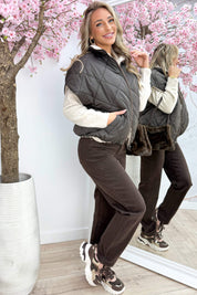 Reversible bodywarmer - Bruin
