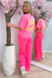 Big smile T-shirt - Fuchsia
