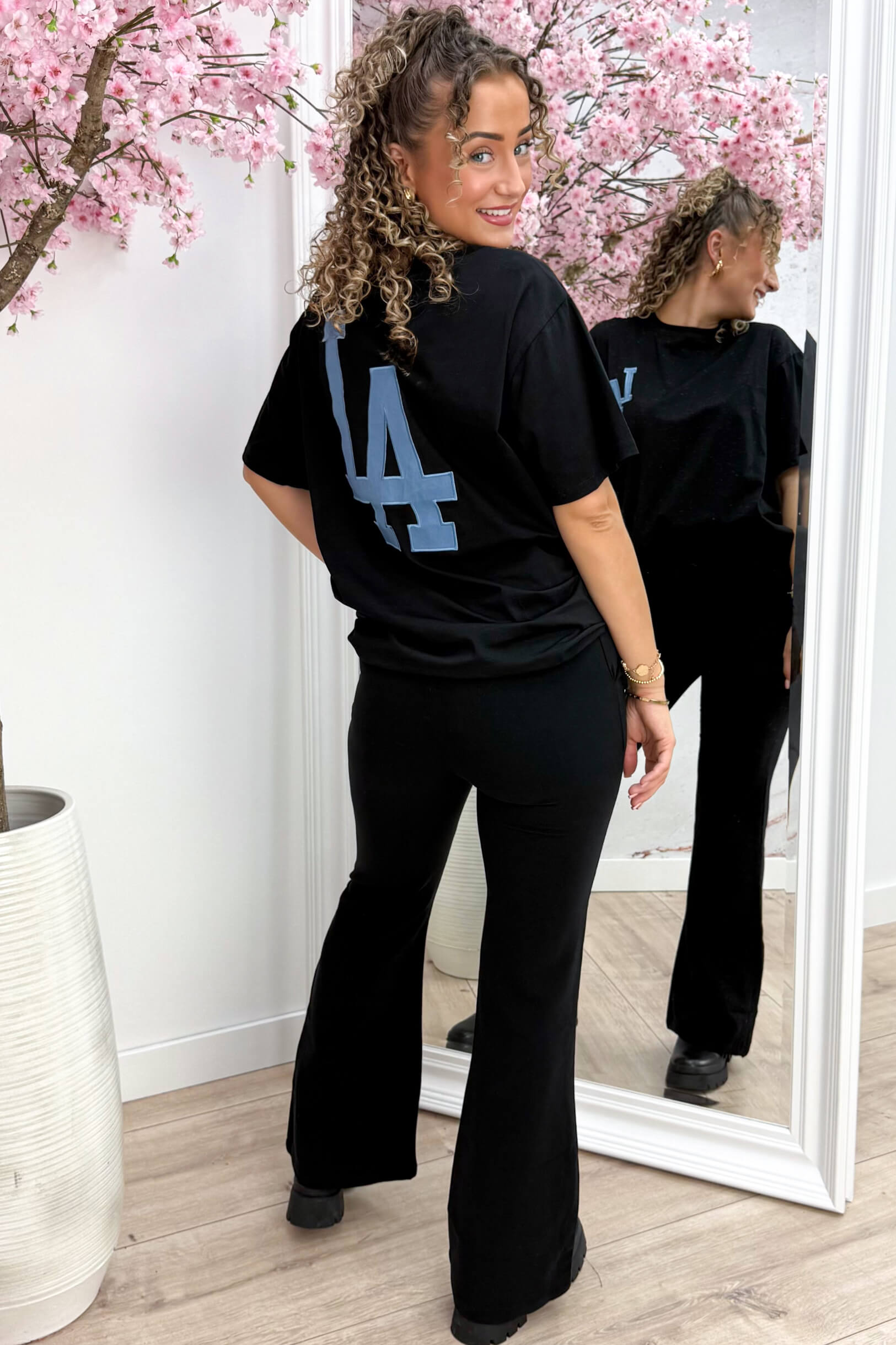 Denim la t -Shirt - schwarz
