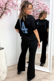 Denim la t -Shirt - schwarz