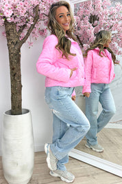 Perfect puffer jacket - Lollypop roze