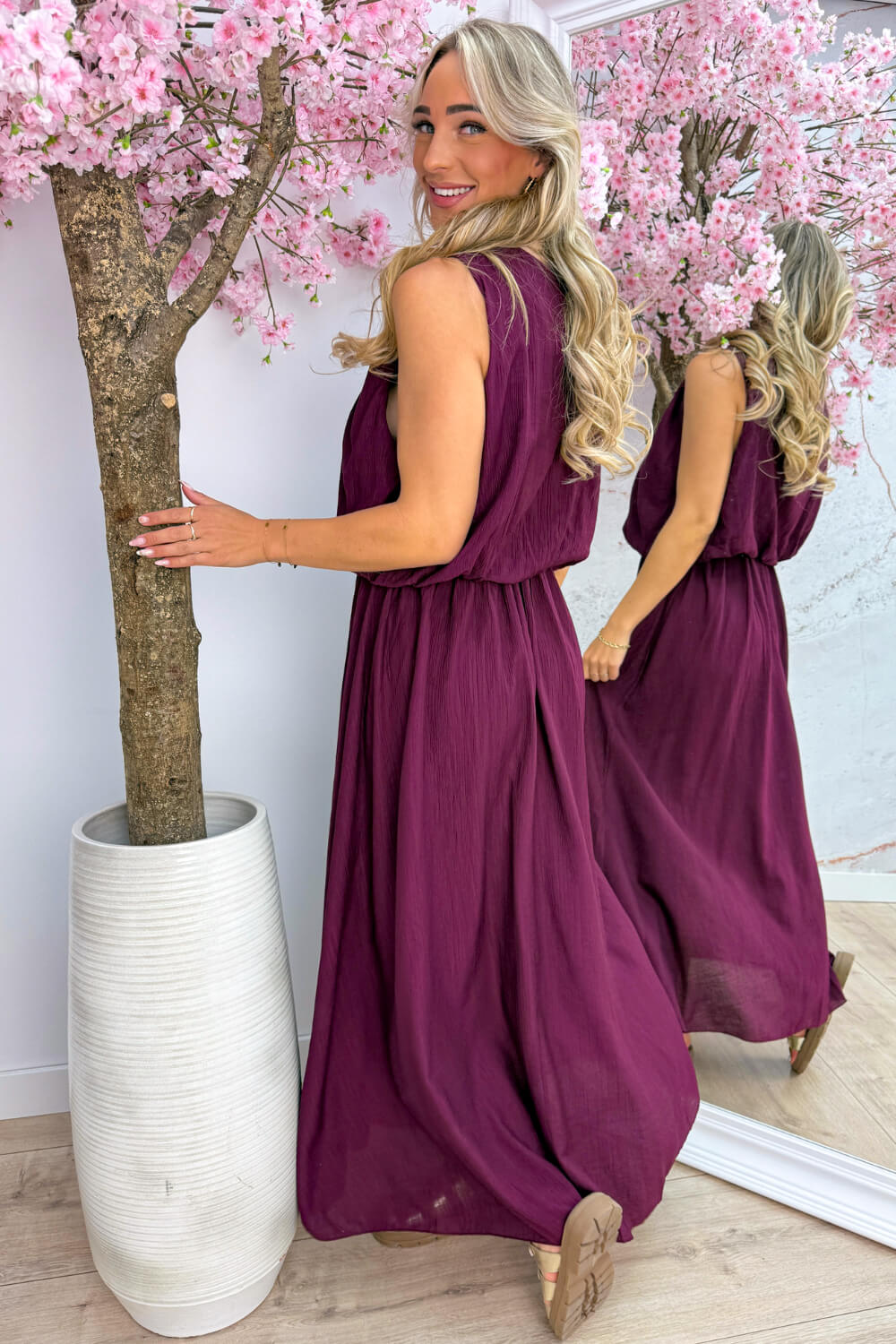 Alicante maxi dress - Bordeaux