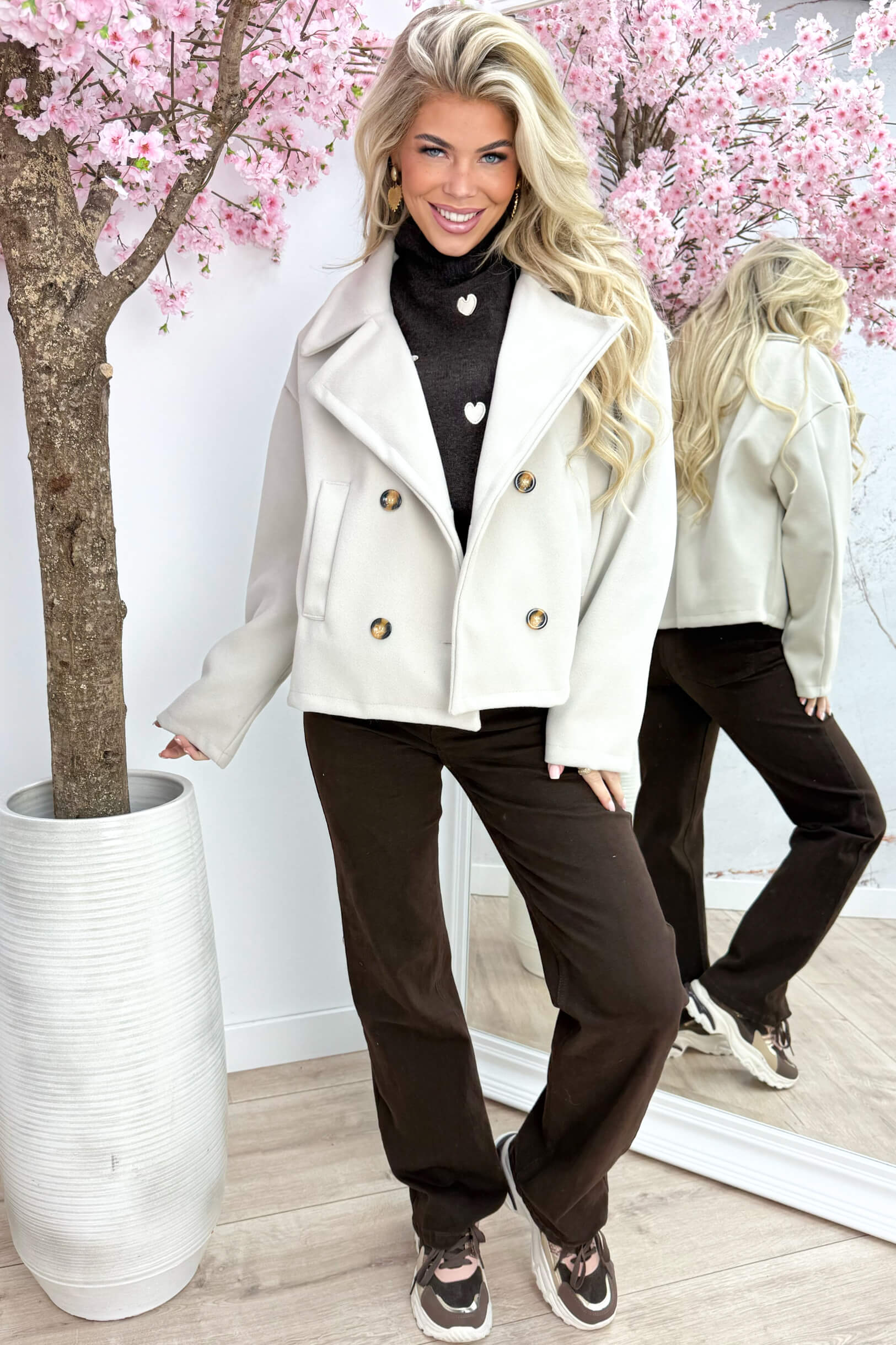 Ready for fall vilt trenchcoat - Lt. beige