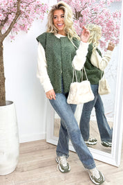 Vilt gilet - Army