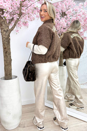 California paillet gilet - Bruin