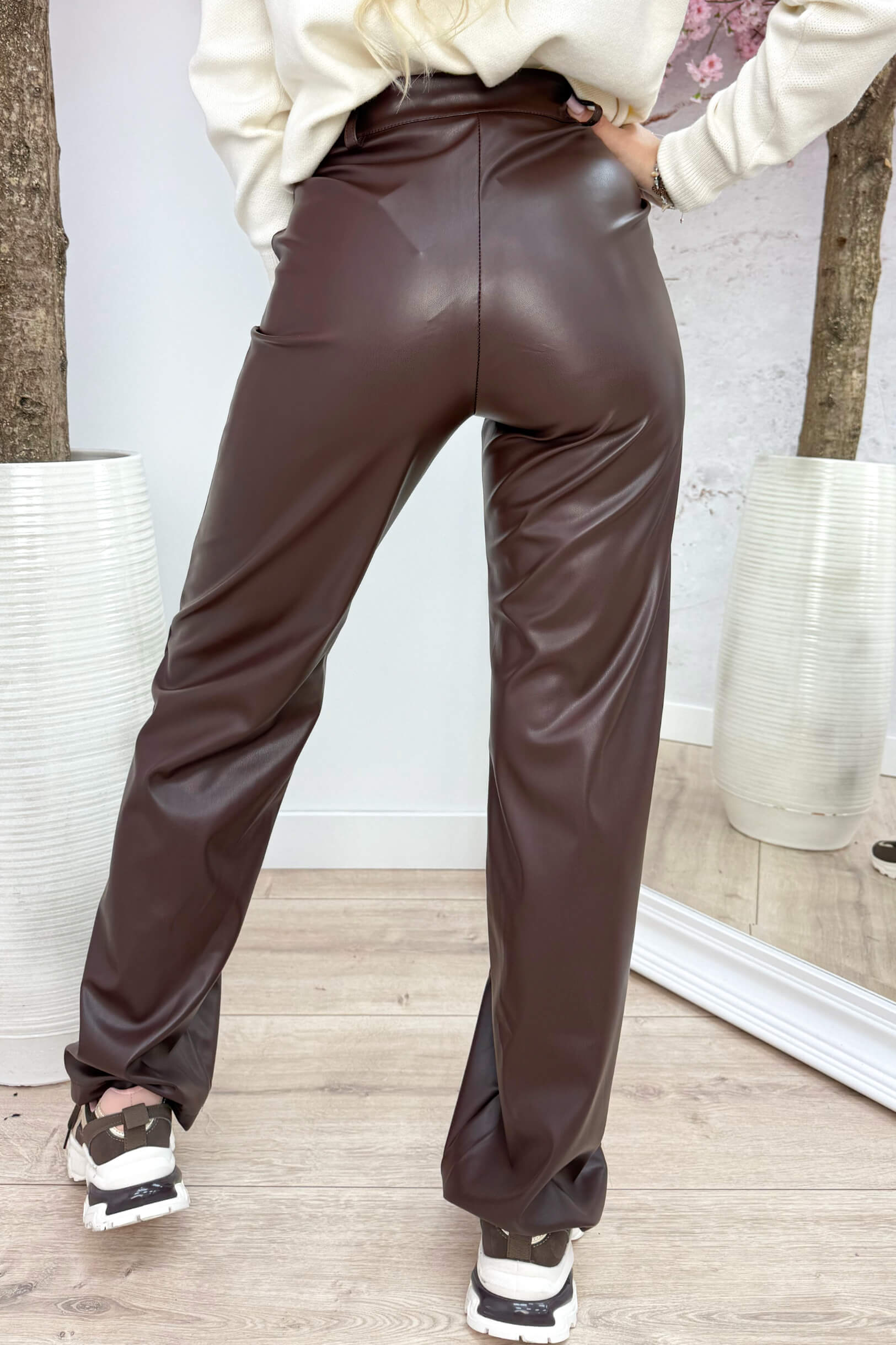 Fav leather look pants - Bruin