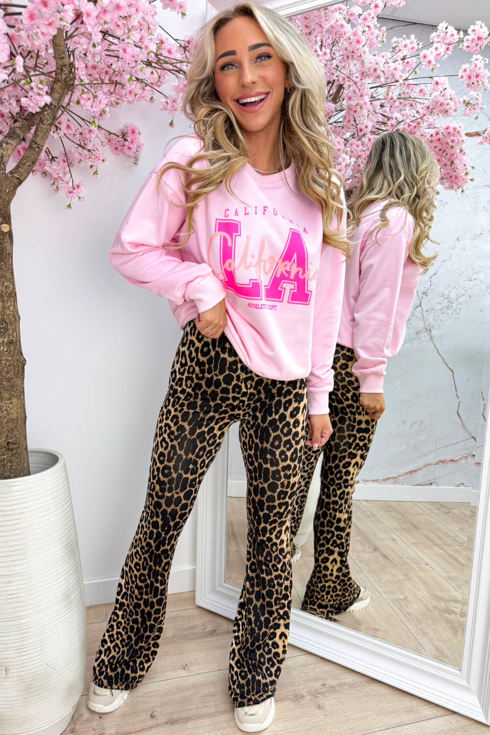 LA california sunshine sweater - Lollypop roze