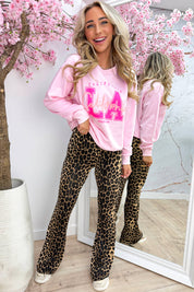 LA california sunshine sweater - Lollypop roze