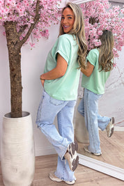 Powerful studs T-shirt - Mint