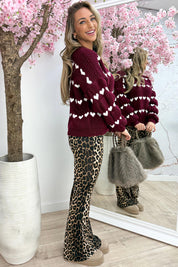 Made with love trui - Bordeaux