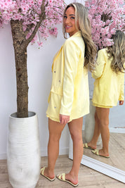 Silver heart blazer - Geel