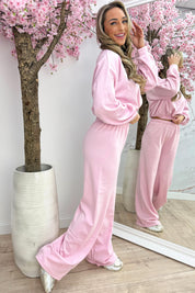 Chill moments comfy co-ord - Lollypop roze