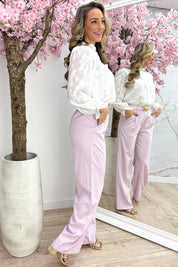 Rosy ruffle blouse - Wit