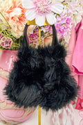 Mini fluffy bag - Black