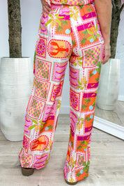 Vacation mood pants - Fuchsia
