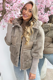 Furever winterjas - Taupe