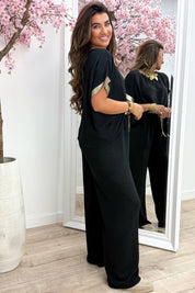 Golden girl co-ord - Zwart