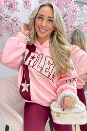 Big city vibes hoodie - Roze