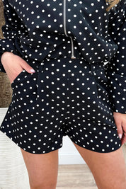 Polkadot short - Zwart